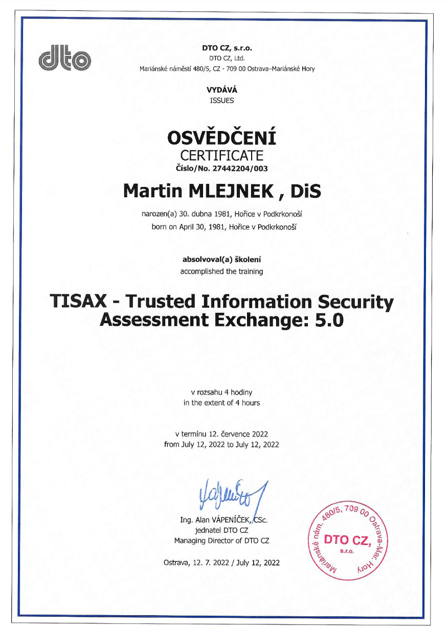TISAX 5.0