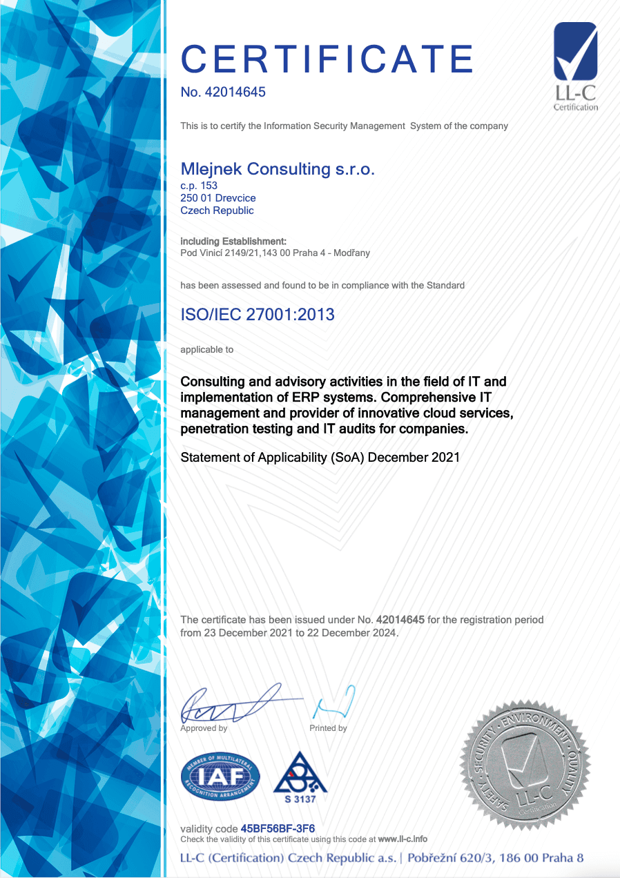 ISO/IEC 27001:2013