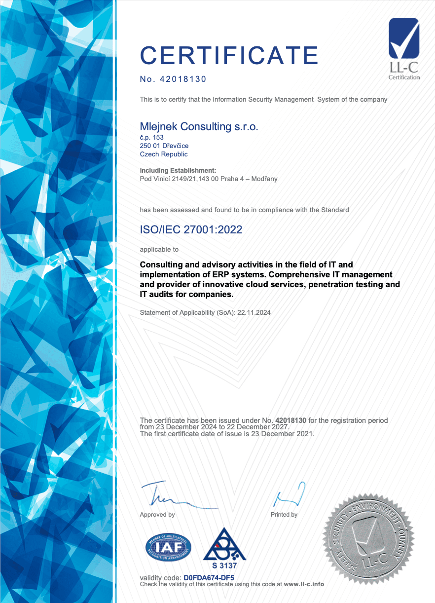 ISO/IEC 27001:2022