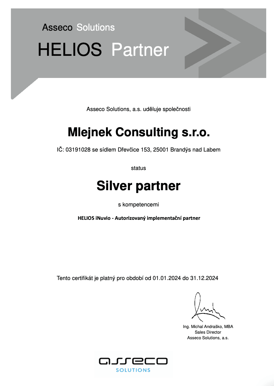 HELIOS iNuvio Silver partner